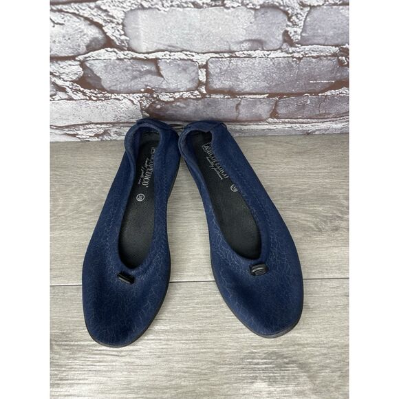 Arcopedico Blue Fabric Drawstring Comfort Slip On Shoes Women’s Sz 39EU/8.5M US - Picture 4 of 16